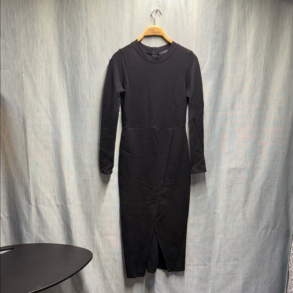 Zara Black Long Sleeve Dress size large